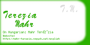 terezia mahr business card